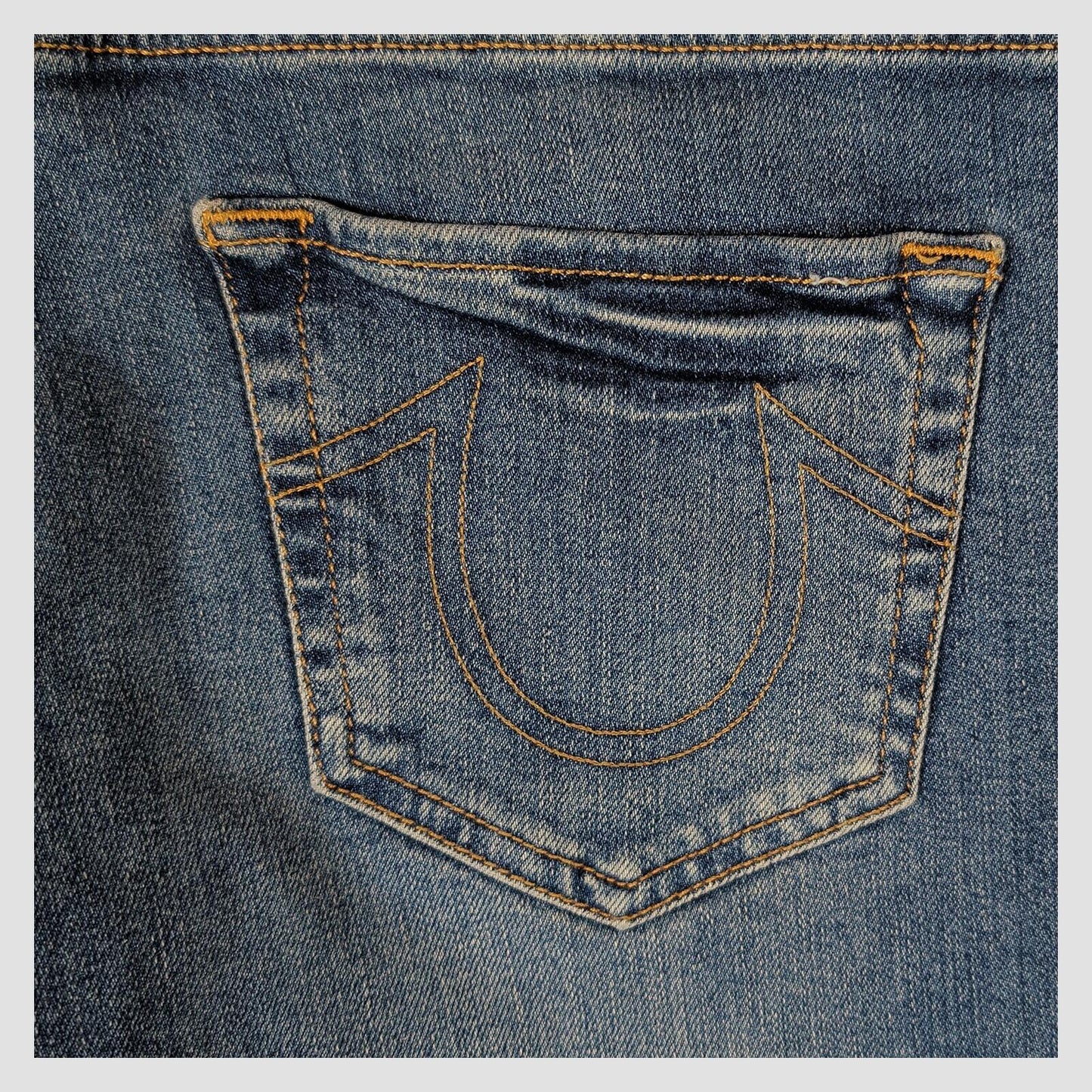 True Religion Halle Super Skinny Jeans Blue Mid Rise Size 28 Womens by True Religion – JEANS | RewearableUK