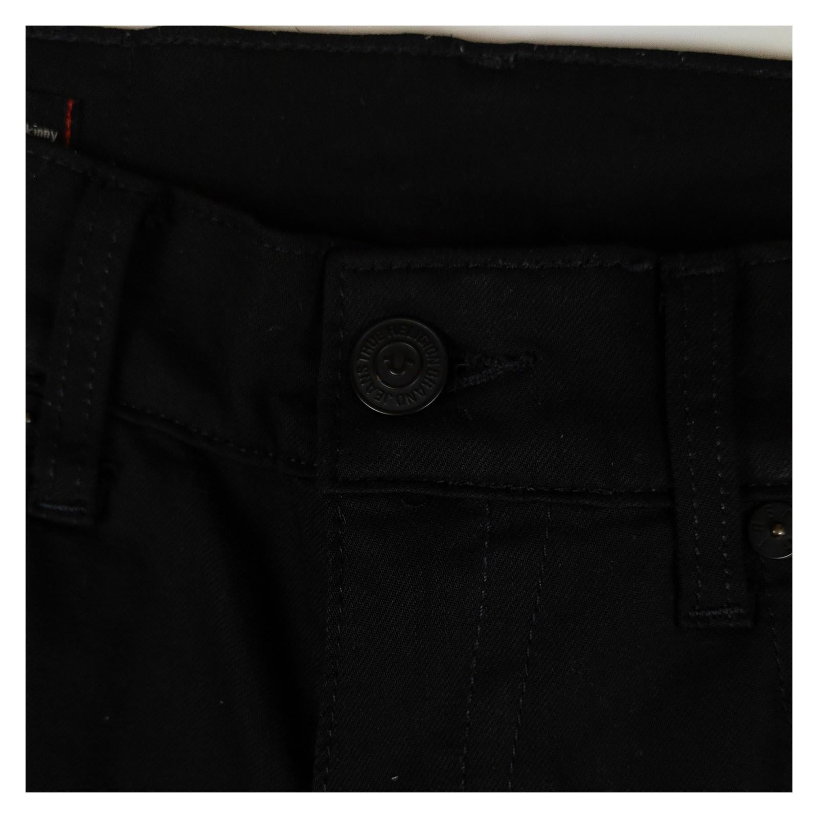 True Religion Men's Rocco Relaxed Skinny Jeans Size 28 Jet Black Modal UNWORN by True Religion – | RewearableUK