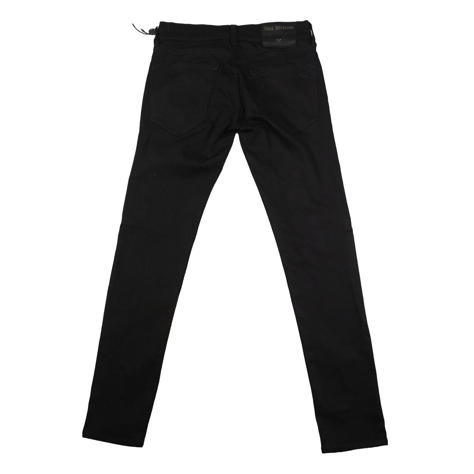 True Religion Men's Rocco Relaxed Skinny Jeans Size 28 Jet Black Modal UNWORN by True Religion – | RewearableUK