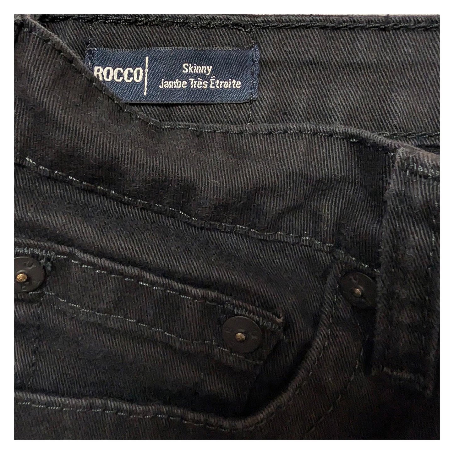 true religion rocco boys black skinny solid stretch denim jeans size 16