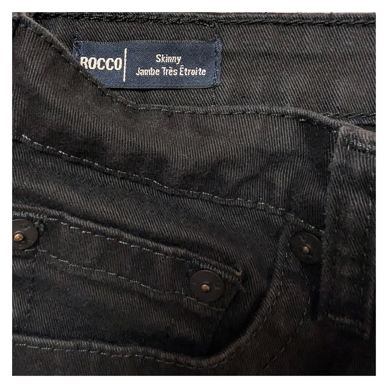 true religion rocco boys black skinny solid stretch denim jeans size 16
