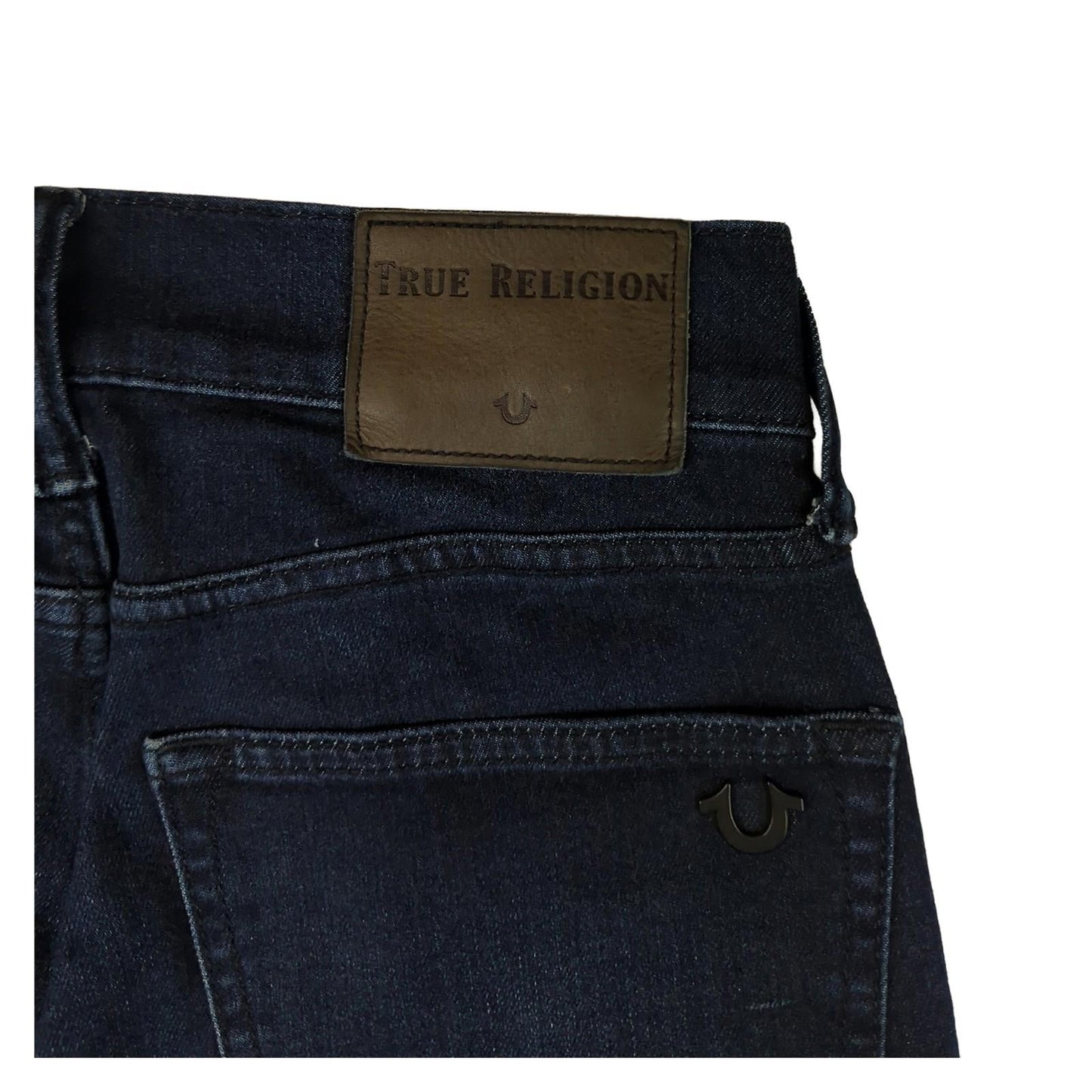 True Religion True Religion Rocco Mens Relaxed Skinny Jeans Size W28 Blue Denim Casual Fit JEANS RewearableUK