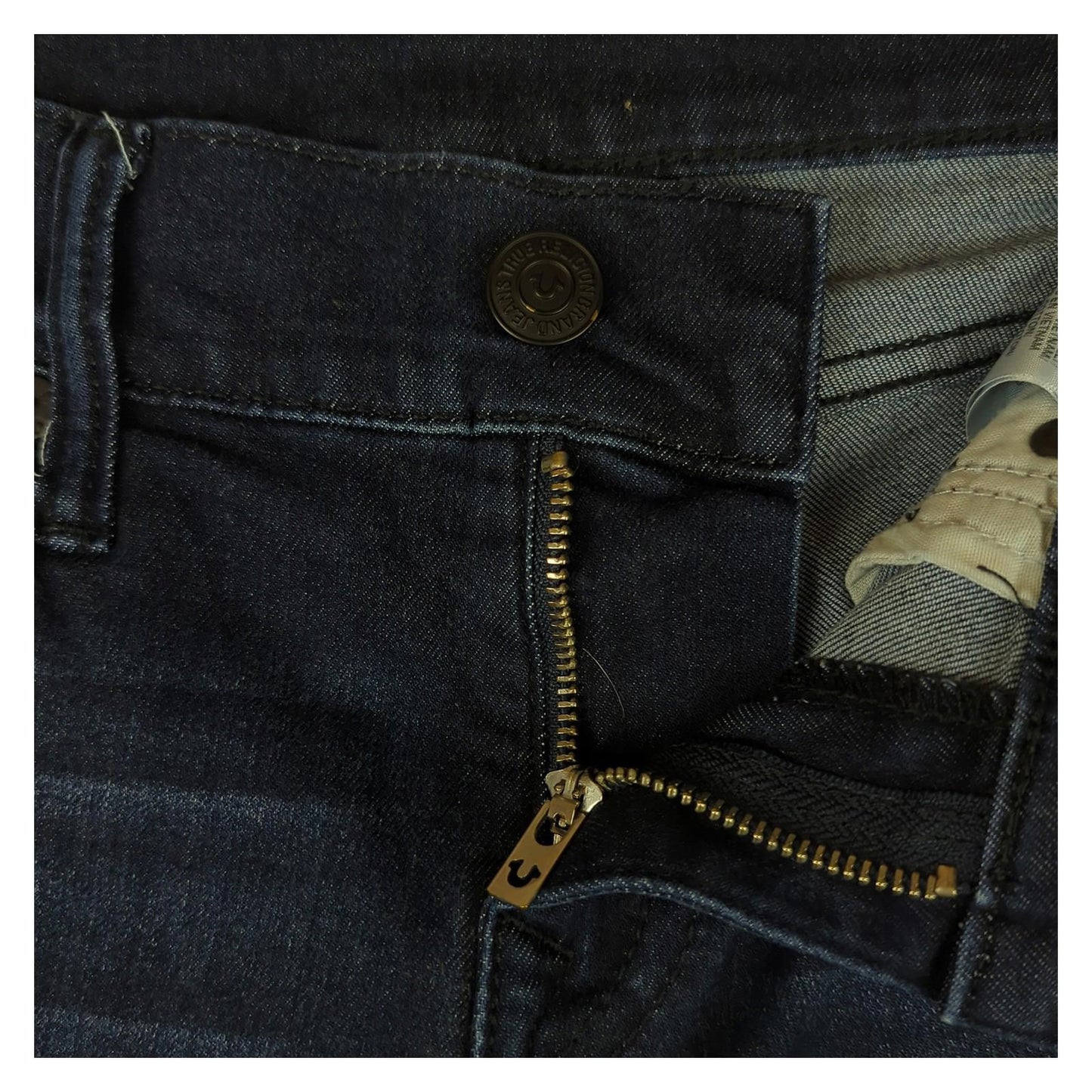 True Religion True Religion Rocco Mens Relaxed Skinny Jeans Size W28 Blue Denim Casual Fit JEANS RewearableUK
