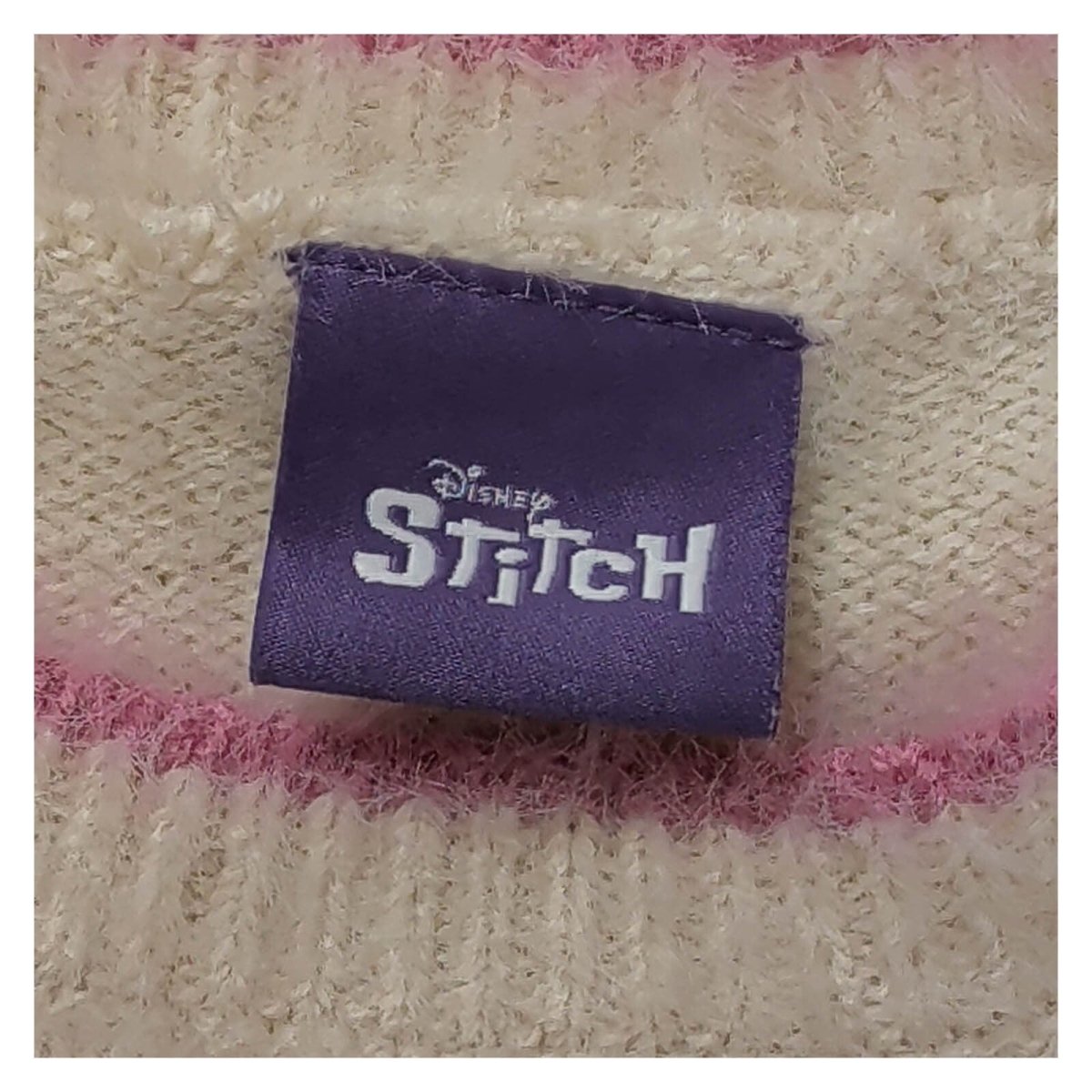 TU Disney Stitch Girls Christmas Jumper Age 9 Cream Pink Merry Stitchmas – Christmas Jumper product photo 3 | RewearableUK