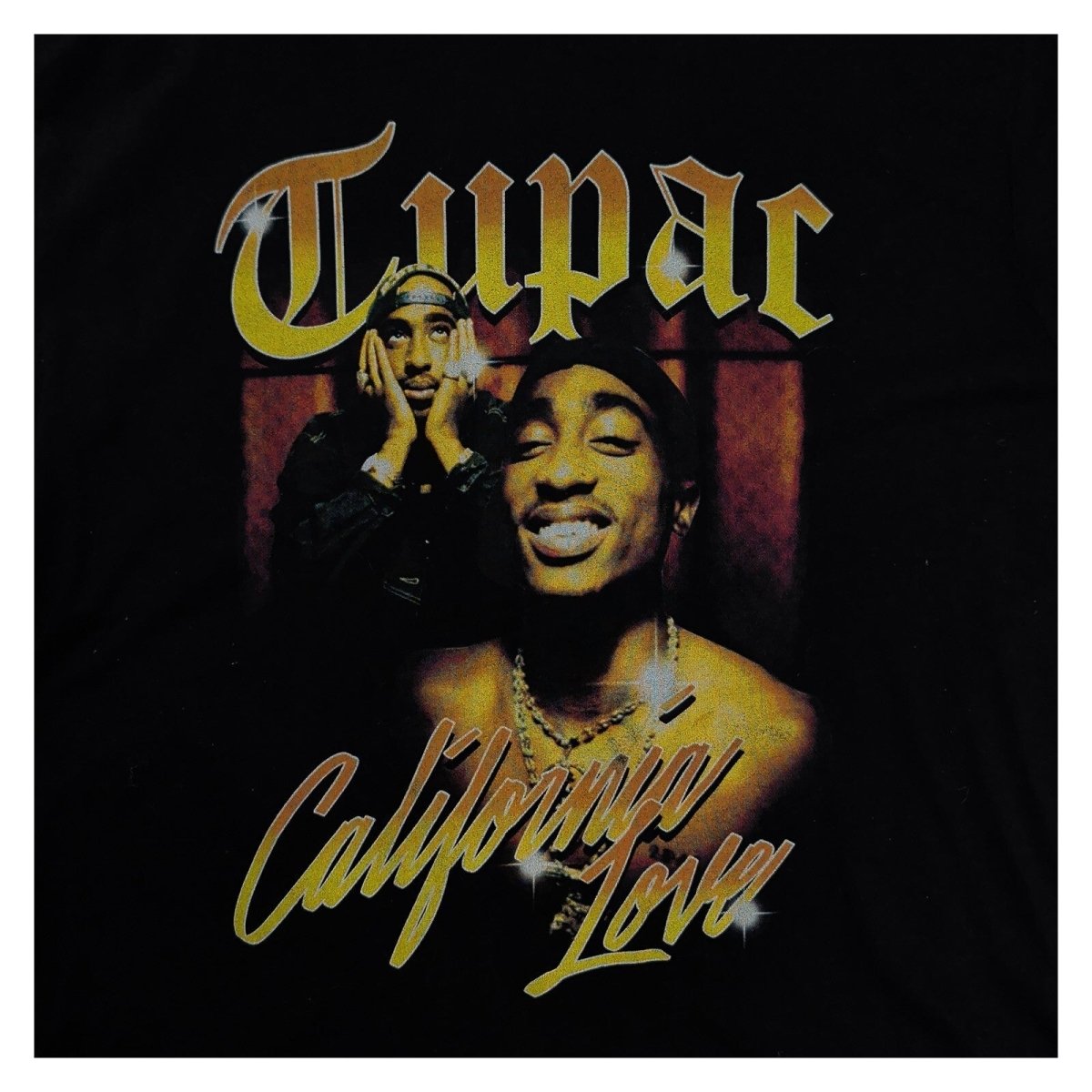Tupac Shakur California Love Men's T-Shirt XL Black Bravado 2Pac Hip Hop Rap – product photo 2 | RewearableUK