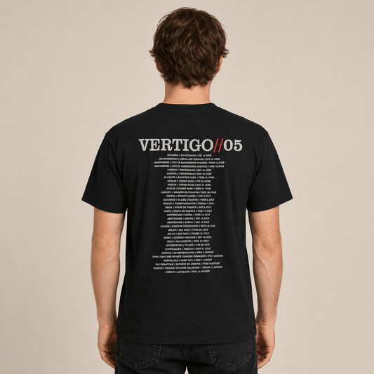 U2 Vertigo 2005 Tour T-Shirt L Black Murina USA – product photo 2 | RewearableUK