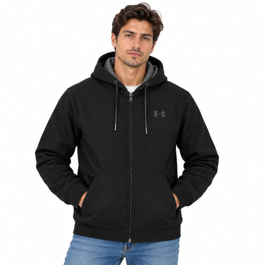 Under Armour ColdGear Men's Black Full-Zip Hoodie M Long Sleeve – Hoodie product photo 1 | RewearableUK