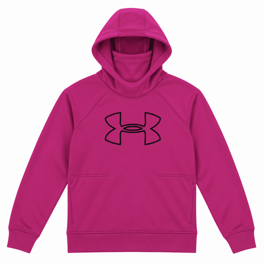 Under Armour ColdGear Pink Unisex Hoodie XL, Loose Fit Kangaroo Pocket – Hoodie product photo 2 | RewearableUK