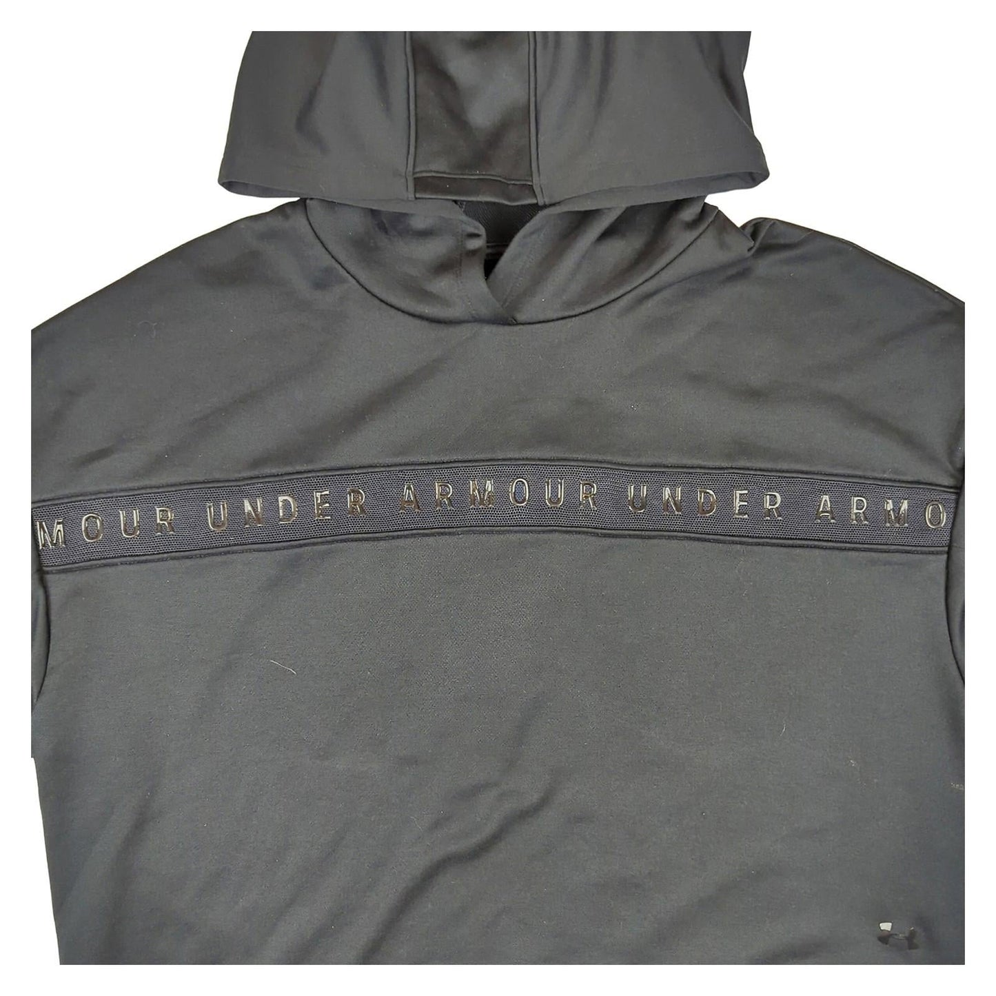 Under Armour Under Armour Men’s Black Hoodie Size M Regular Fit Cotton - Blend Pullover Sweater & Hoodie RewearableUK