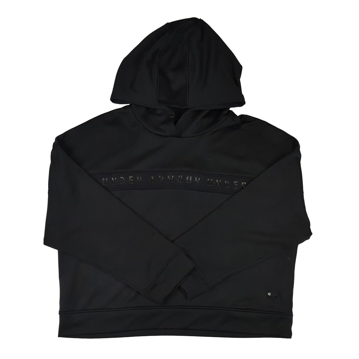 Under Armour Under Armour Men’s Black Hoodie Size M Regular Fit Cotton - Blend Pullover Sweater & Hoodie RewearableUK