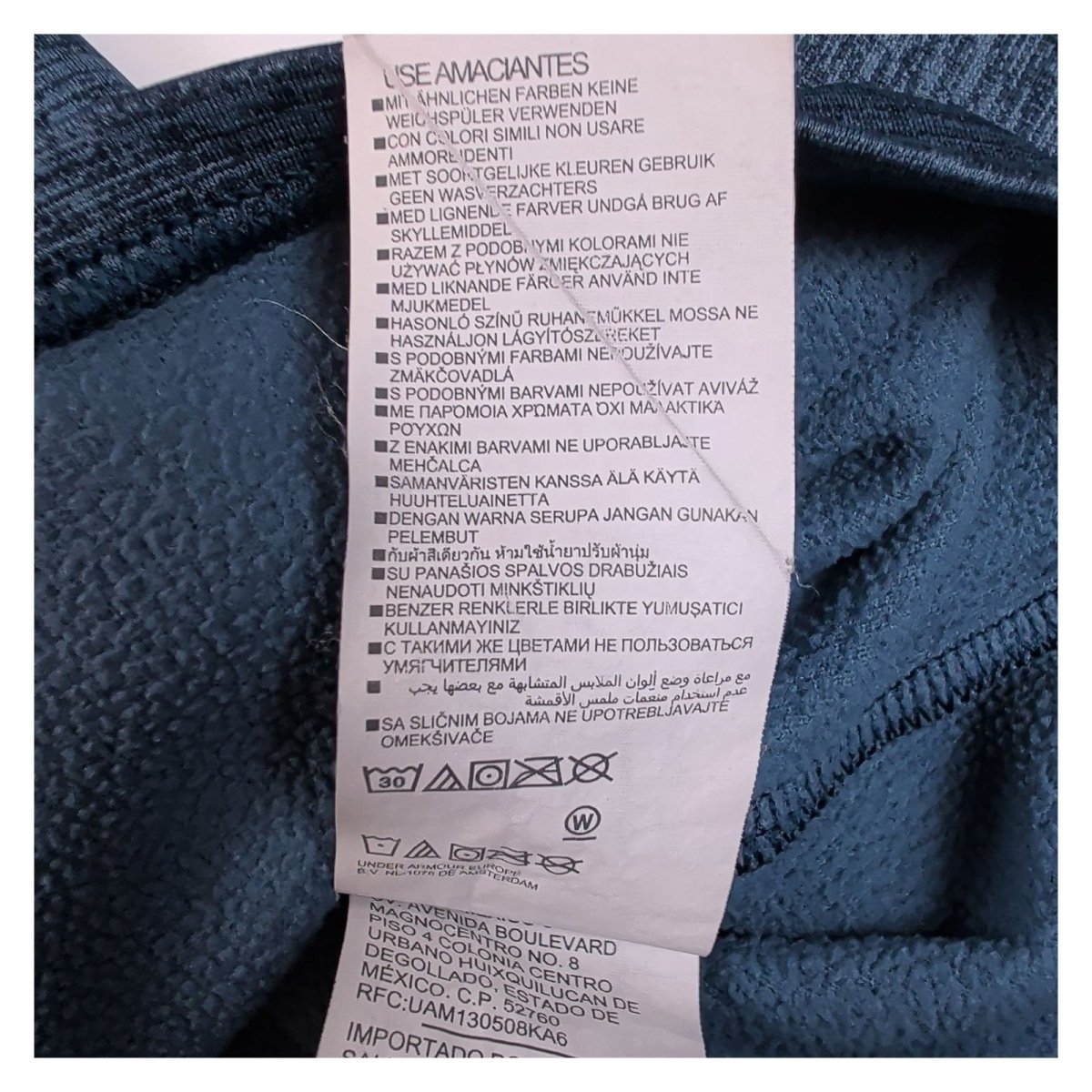 Under Armour Men's Sportswear 1/4 Zip Pullover S Navy Blue Polyester – product photo 7 | RewearableUK