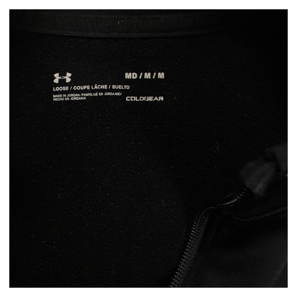 Under Armour Men's Sweatshirt Medium Black Loose Fit ColdGear Polyester – product photo 5 | RewearableUK