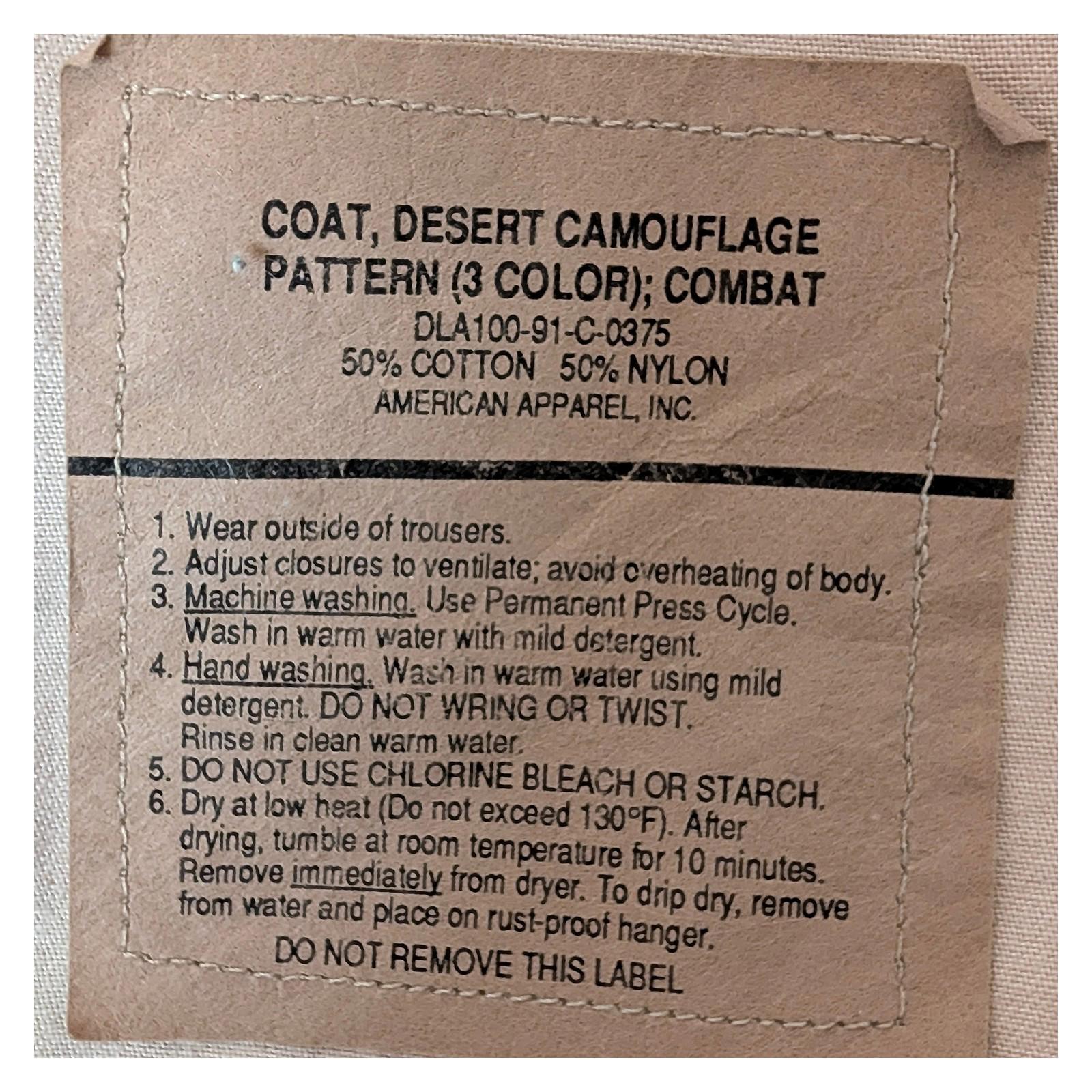 us air force 3 color desert camo combat coat shirt medium regular patches by US Air Force – | RewearableUK