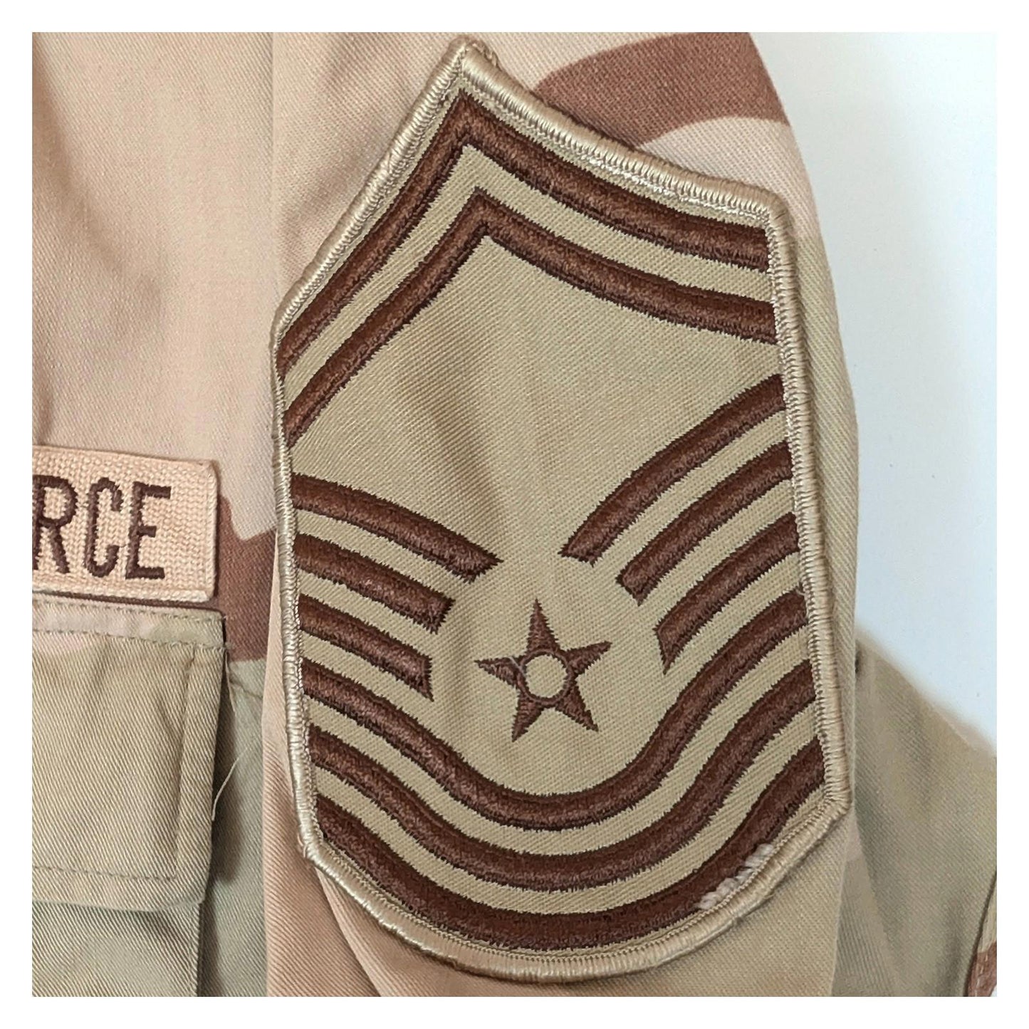 us air force 3 color desert camo combat coat shirt medium regular patches by US Air Force – | RewearableUK