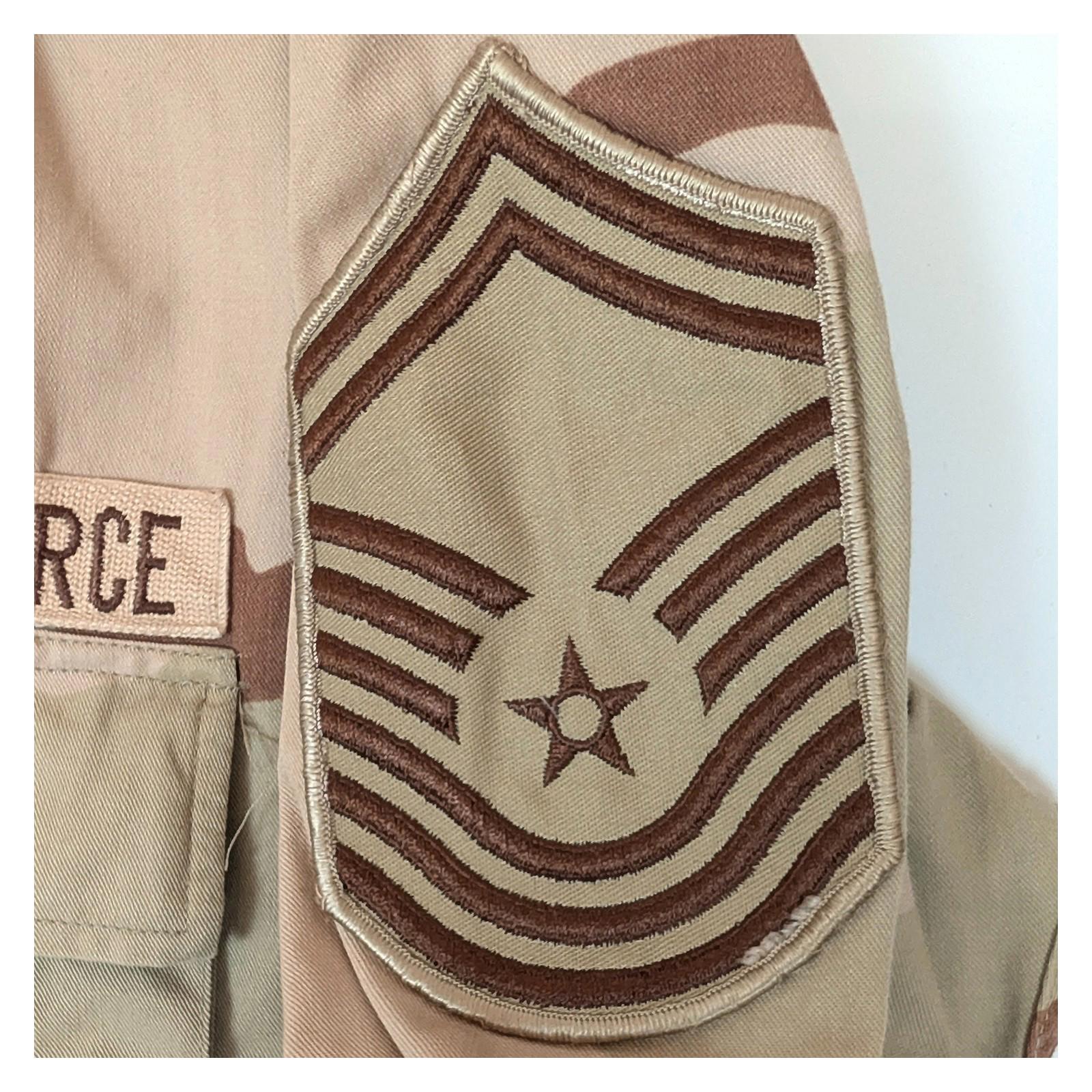 us air force 3 color desert camo combat coat shirt medium regular patches by US Air Force – | RewearableUK