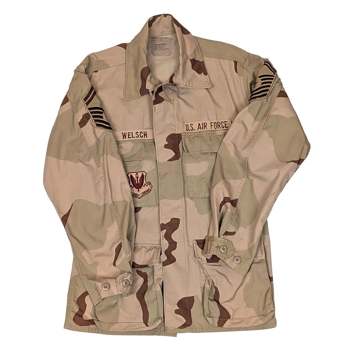 us air force 3 color desert camo combat coat shirt medium regular patches by US Air Force – | RewearableUK
