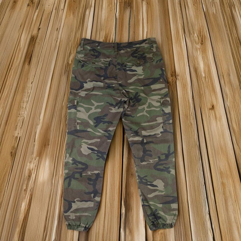 V by Very Camo Cargo Trousers Womens Size 10 Cuffed Joggers Woodland by Very – | RewearableUK