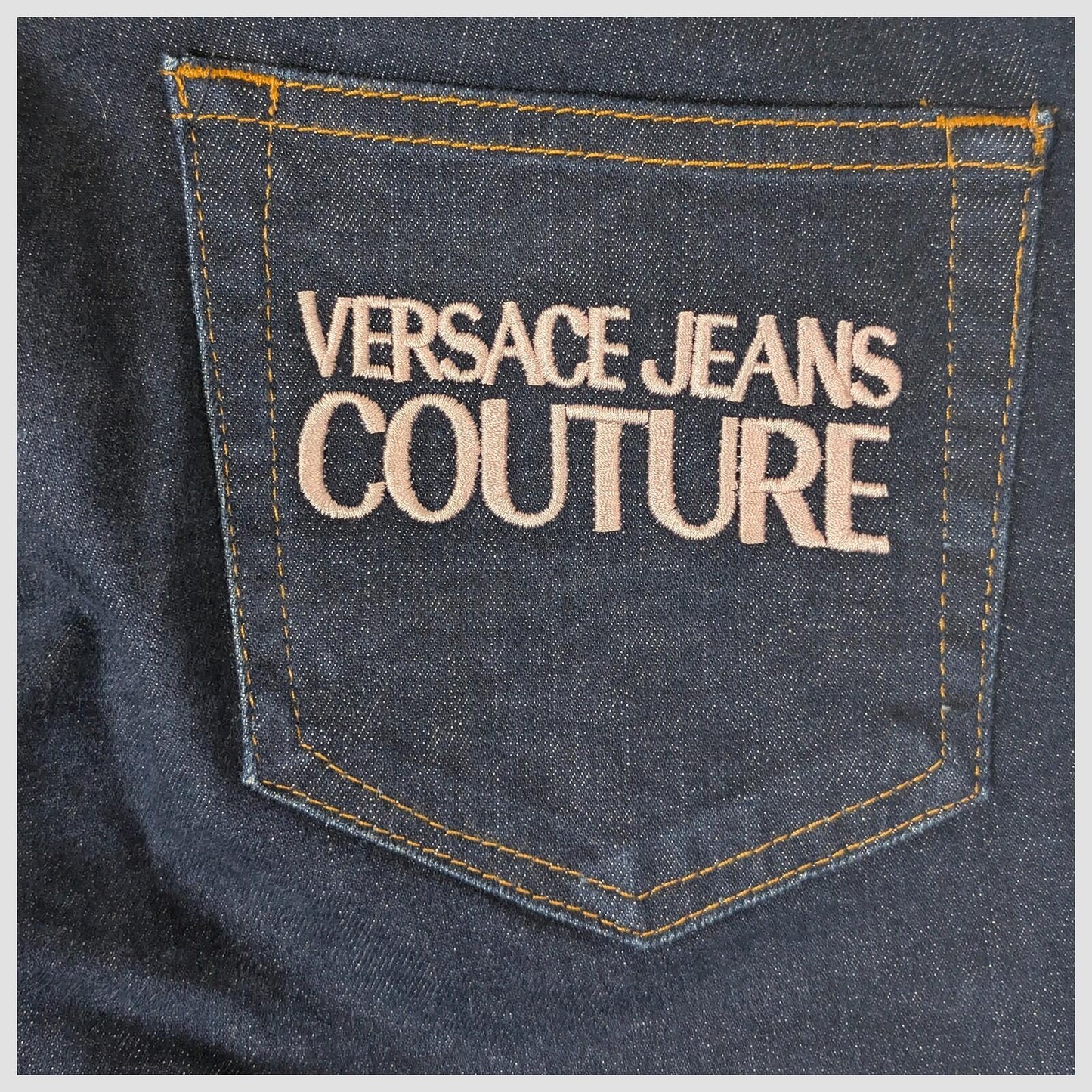 versace jeans couture womens dark blue skinny denim jeans size 25 by Versace Jeans Couture – JEANS | RewearableUK