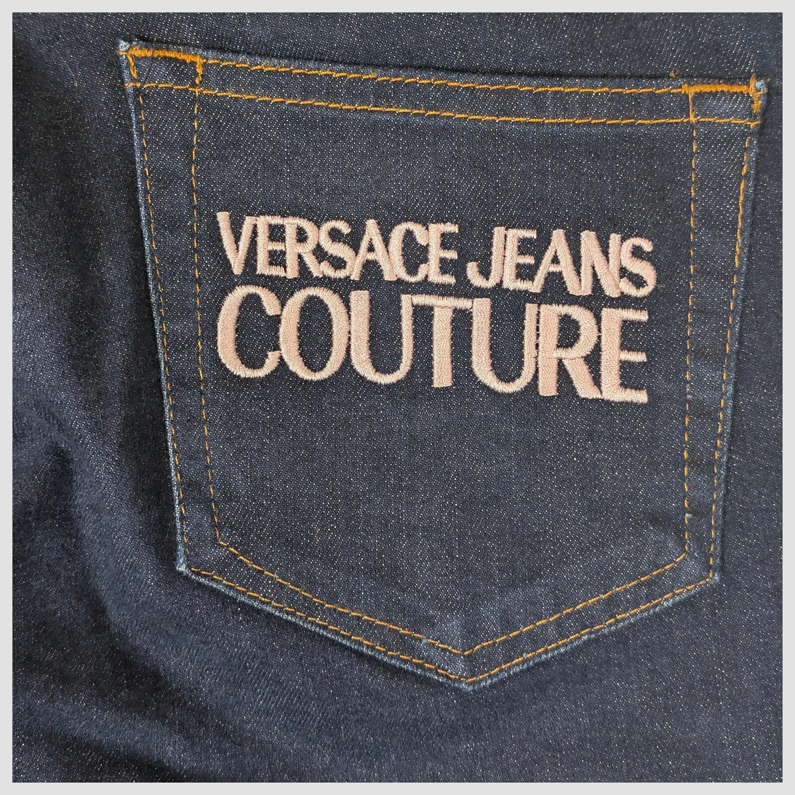 versace jeans couture womens dark blue skinny denim jeans size 25 by Versace Jeans Couture – JEANS | RewearableUK