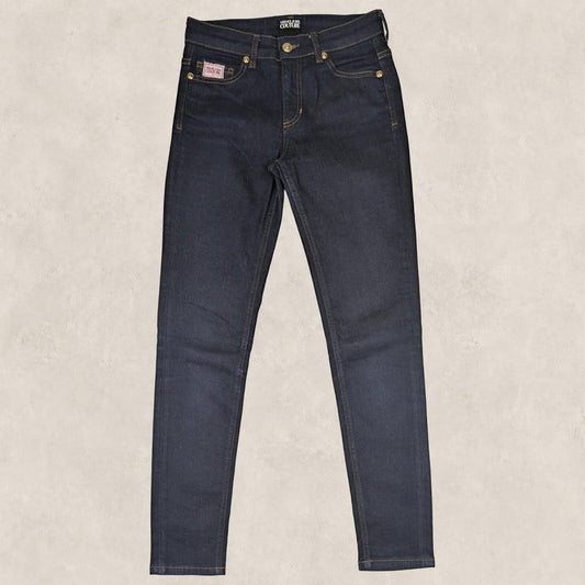 versace jeans couture womens dark blue skinny denim jeans size 25 by Versace Jeans Couture – JEANS | RewearableUK