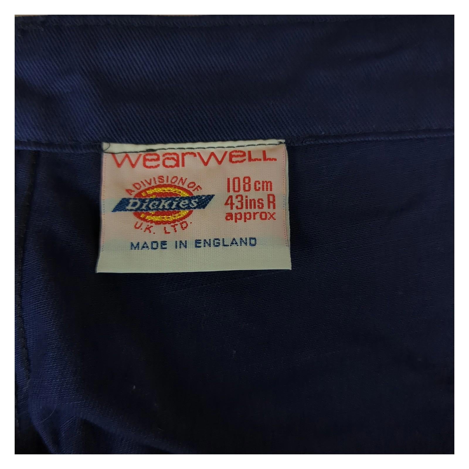 Dickies Vintage Dickies Wearwell Trousers Made in England Blue Men's 43 R Work workear RewearableUK