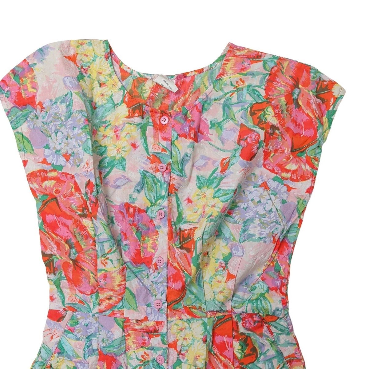Vintage Fashion Circle Floral Jumpsuit M/L 100% Cotton New Old Stock – product photo 3 | RewearableUK