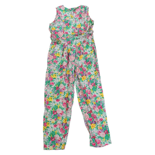 Vintage Fashion Circle Floral Jumpsuit M/L Belted Viscose Cotton NWOT – product photo 1 | RewearableUK