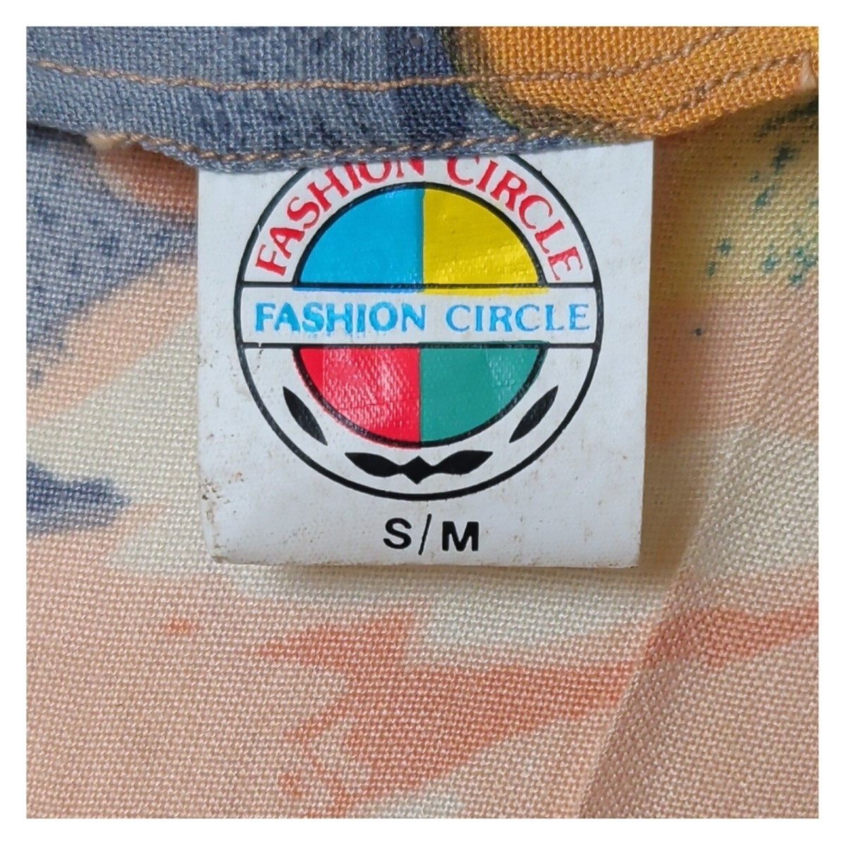 Vintage Fashion Circle Floral Jumpsuit S/M Belted Viscose Cotton New Old Stock – product photo 6 | RewearableUK
