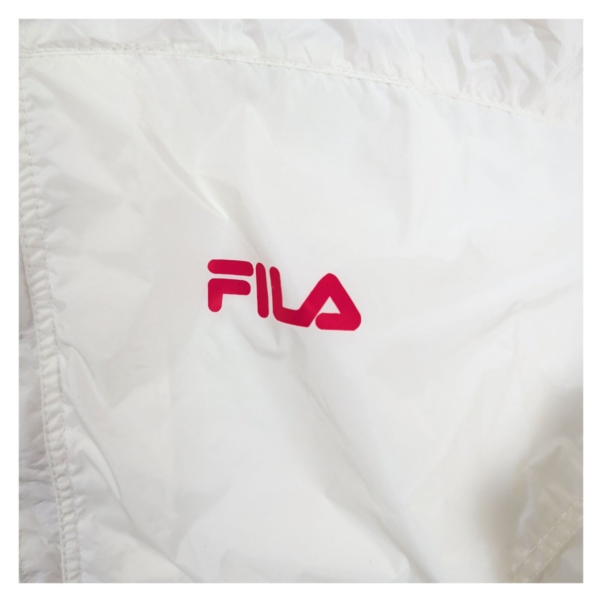 Vintage FILA Race FISI White Hooded Windbreaker – M – Jacket product photo 4 | RewearableUK