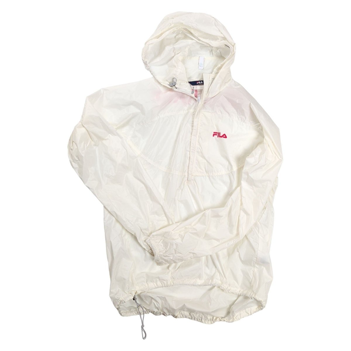 Vintage FILA Race FISI White Hooded Windbreaker – M – Jacket product photo 1 | RewearableUK