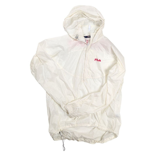 Vintage FILA Race FISI White Hooded Windbreaker – M – Jacket product photo 1 | RewearableUK