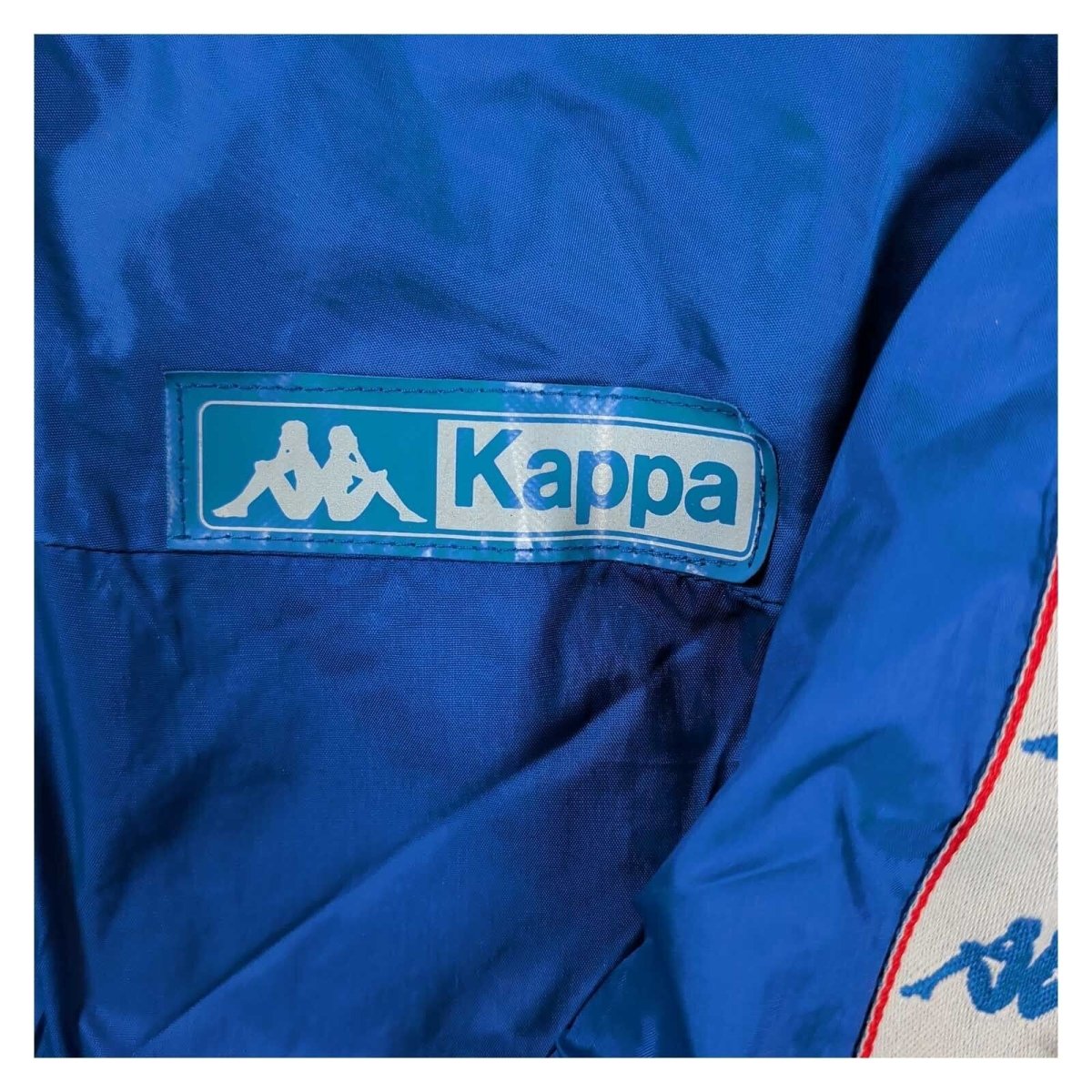 Vintage Kappa Men's Rain Jacket L Royal Blue Made in Italy – Jacket product photo 3 | RewearableUK