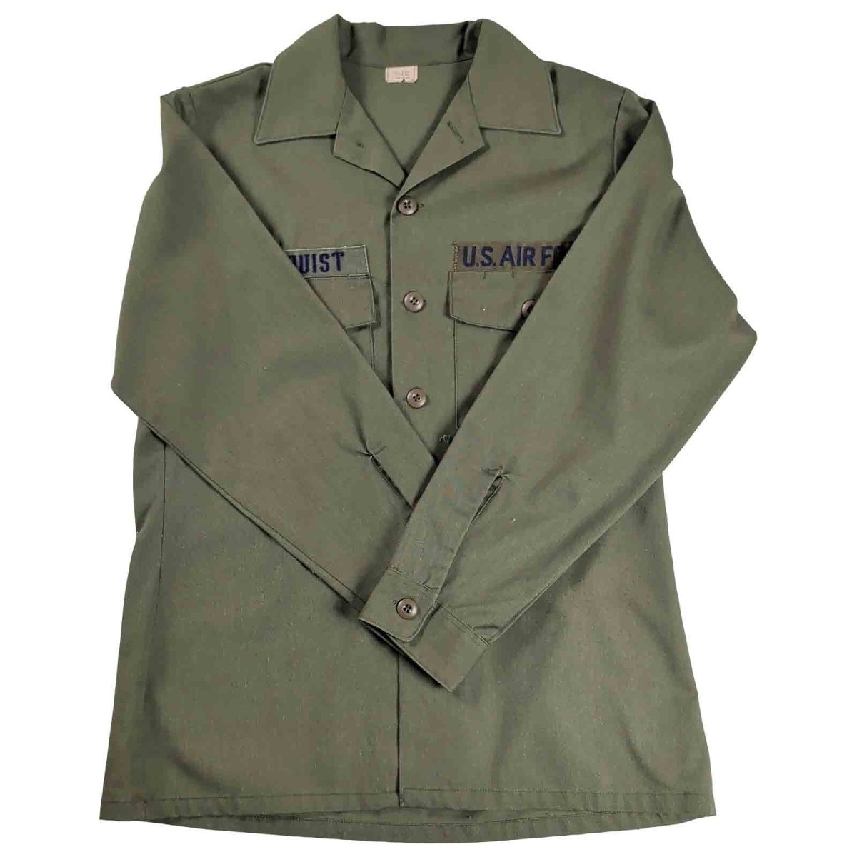 Vintage US Air Force OG-507 Utility Shirt 16.5 x 33 Large – product photo 1 | RewearableUK