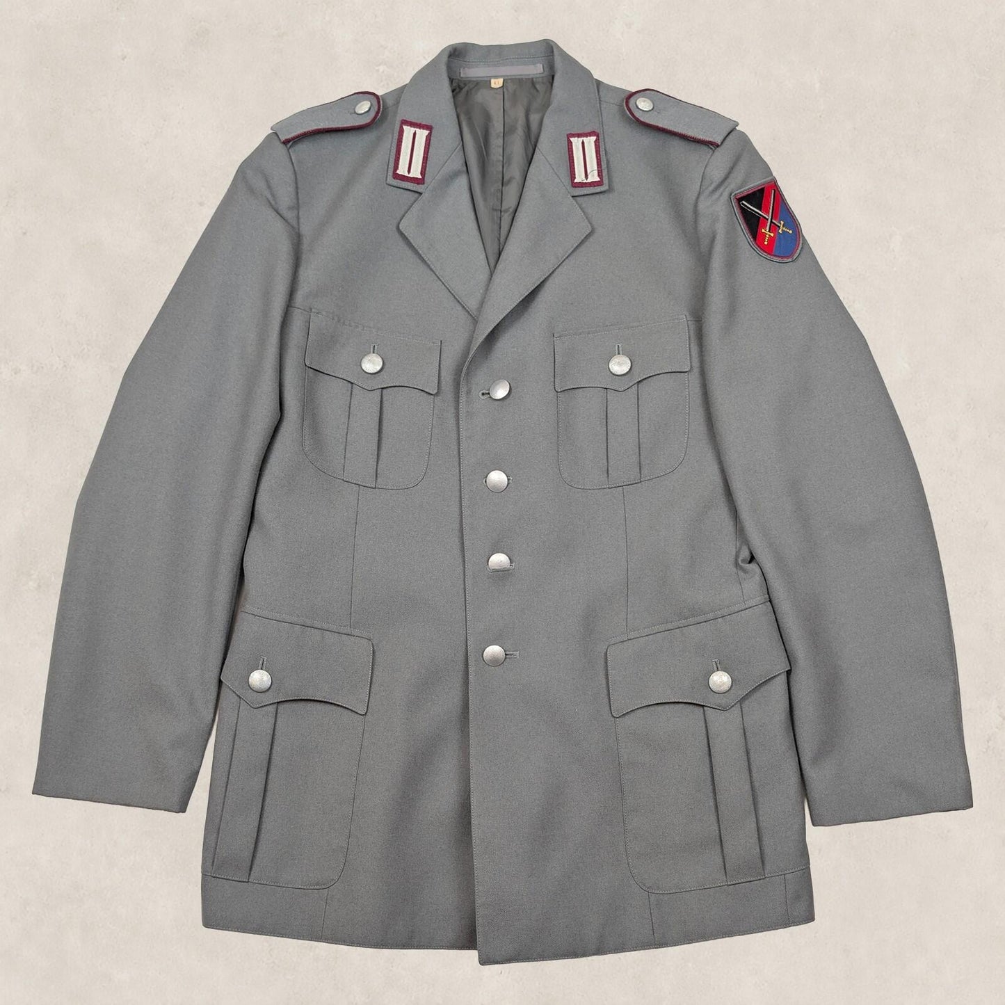 vintage west german army bundeswehr grey dress tunic uniform jacket size 41 by RewearableUK – | RewearableUK