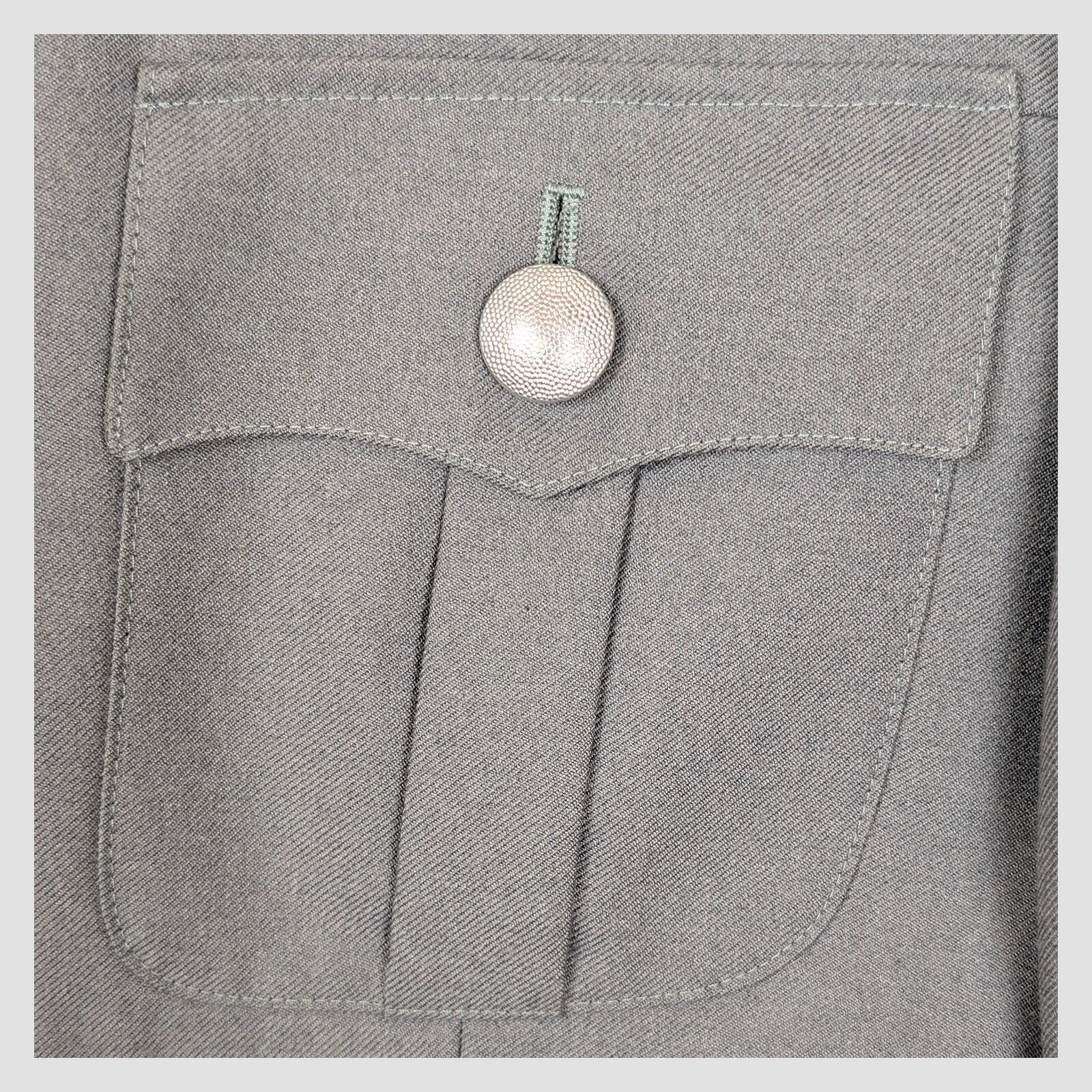 vintage west german army bundeswehr grey dress tunic uniform jacket size 41 by RewearableUK – | RewearableUK