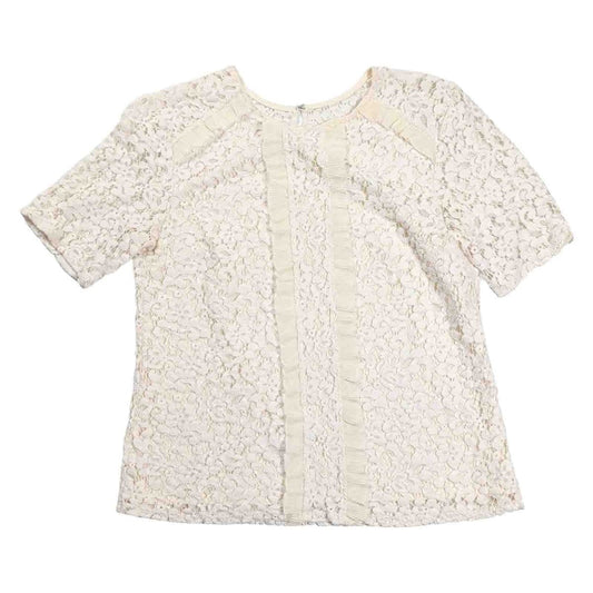 Warehouse Women's Lace Blouse UK 12 Ivory Cream – Blouse product photo 1 | RewearableUK
