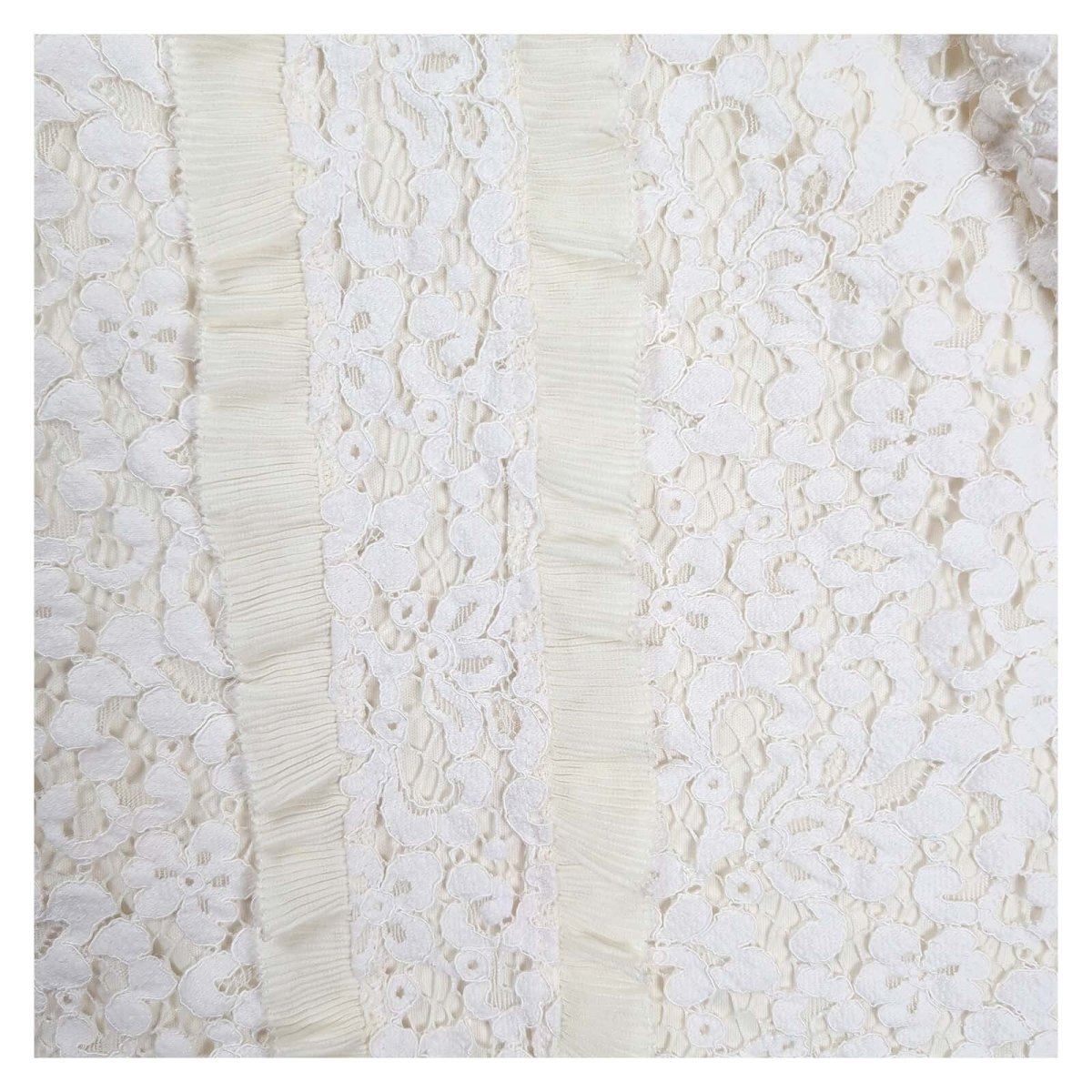 Warehouse Women's Lace Blouse UK 12 Ivory Cream – Blouse product photo 3 | RewearableUK