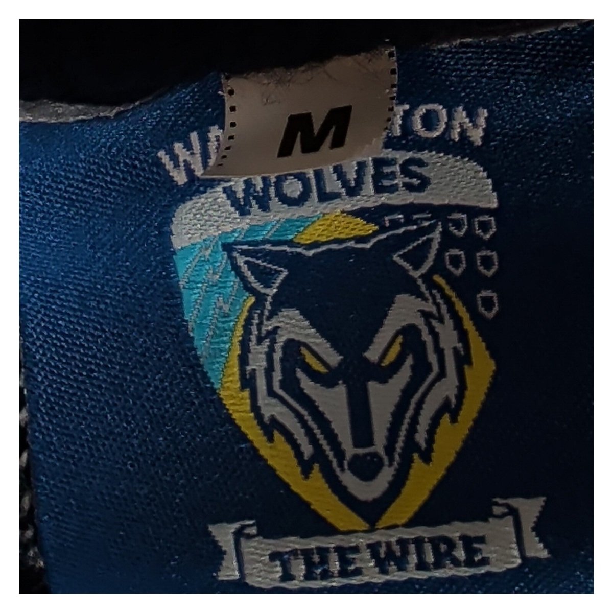 Warrington Wolves Christmas Jumper Medium Blue Rugby League Xmas Sweater – product photo 3 | RewearableUK
