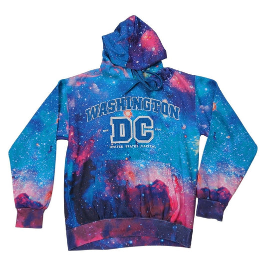 Washington DC Hoodie M Black Heavy Applique USA Capital Acrylic Pullover – product photo 1 | RewearableUK