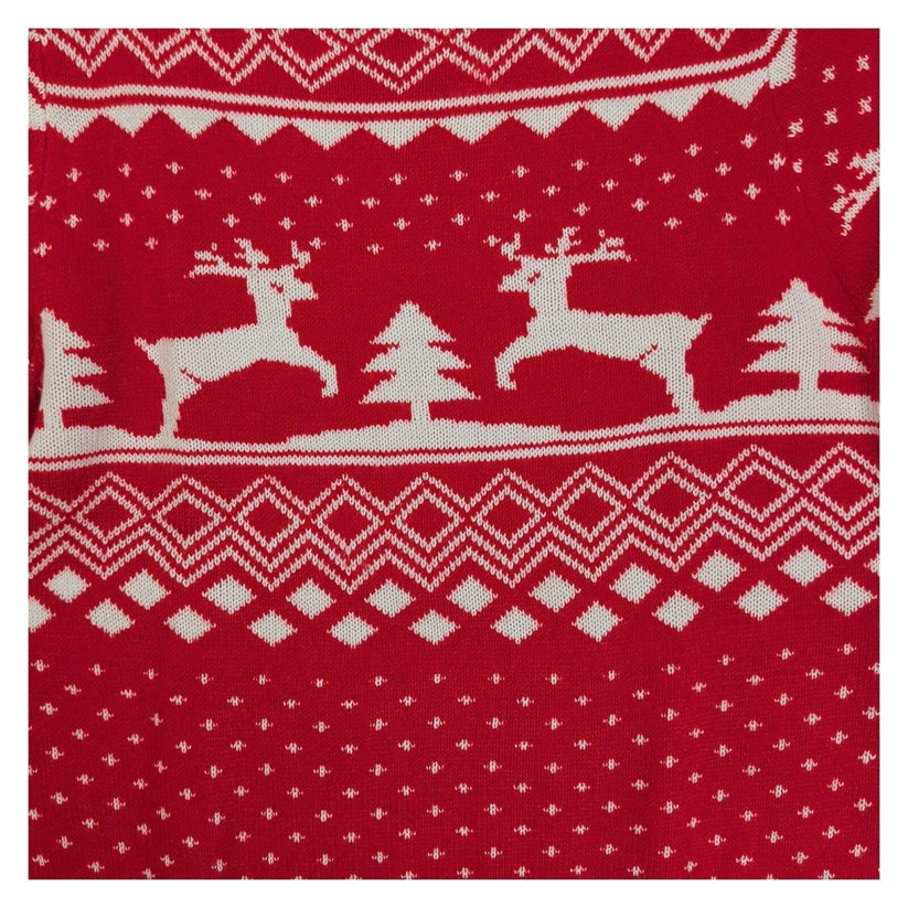 WestAce Women's Christmas Jumper XL Red Reindeer Fair Isle Knit – Christmas Jumper product photo 2 | RewearableUK