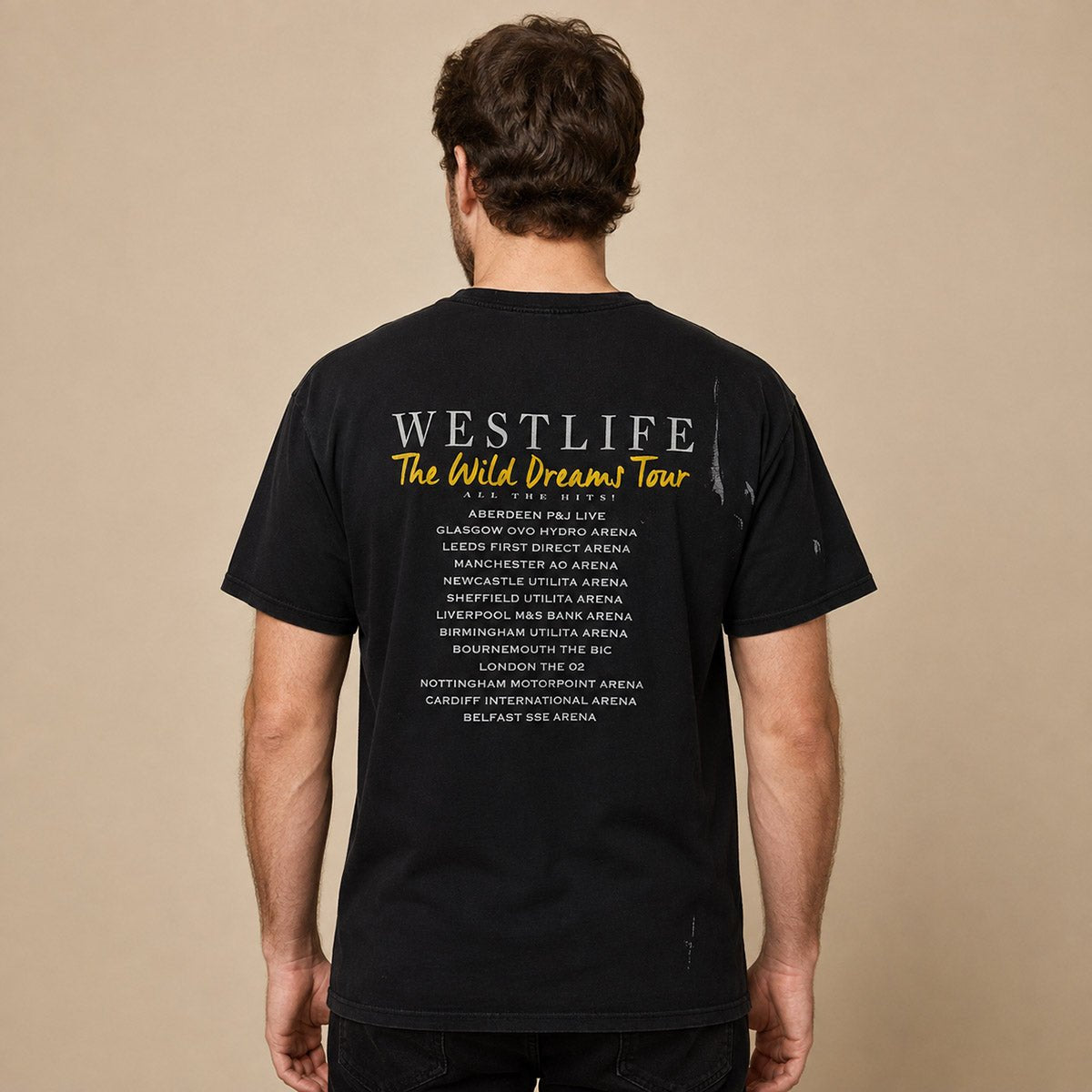 Westlife Wild Dreams Tour T-Shirt M Black Flawed – product photo 2 | RewearableUK