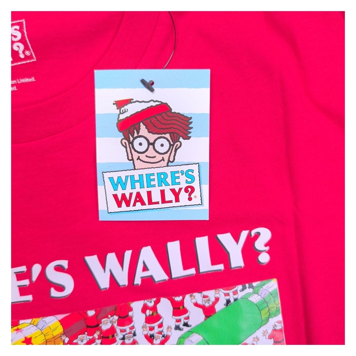 Where's Wally? Unisex T-Shirt large Red Merry Christmas Graphic – product photo 6 | RewearableUK