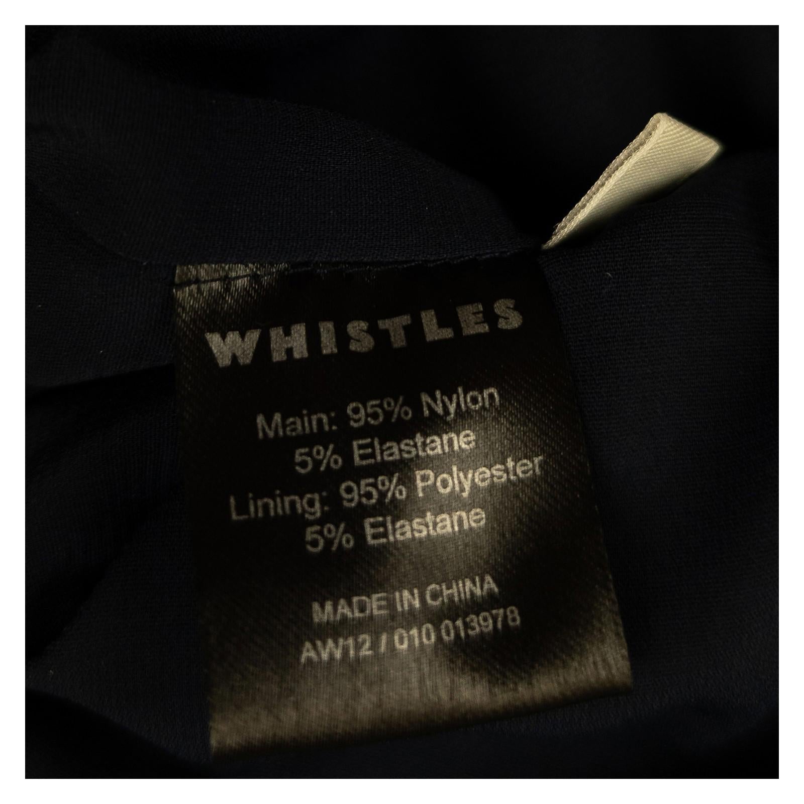 Whistles Sequin Jacket UK 6 XS Navy Blue Black Embellished Evening Blazer by Whistles – | RewearableUK