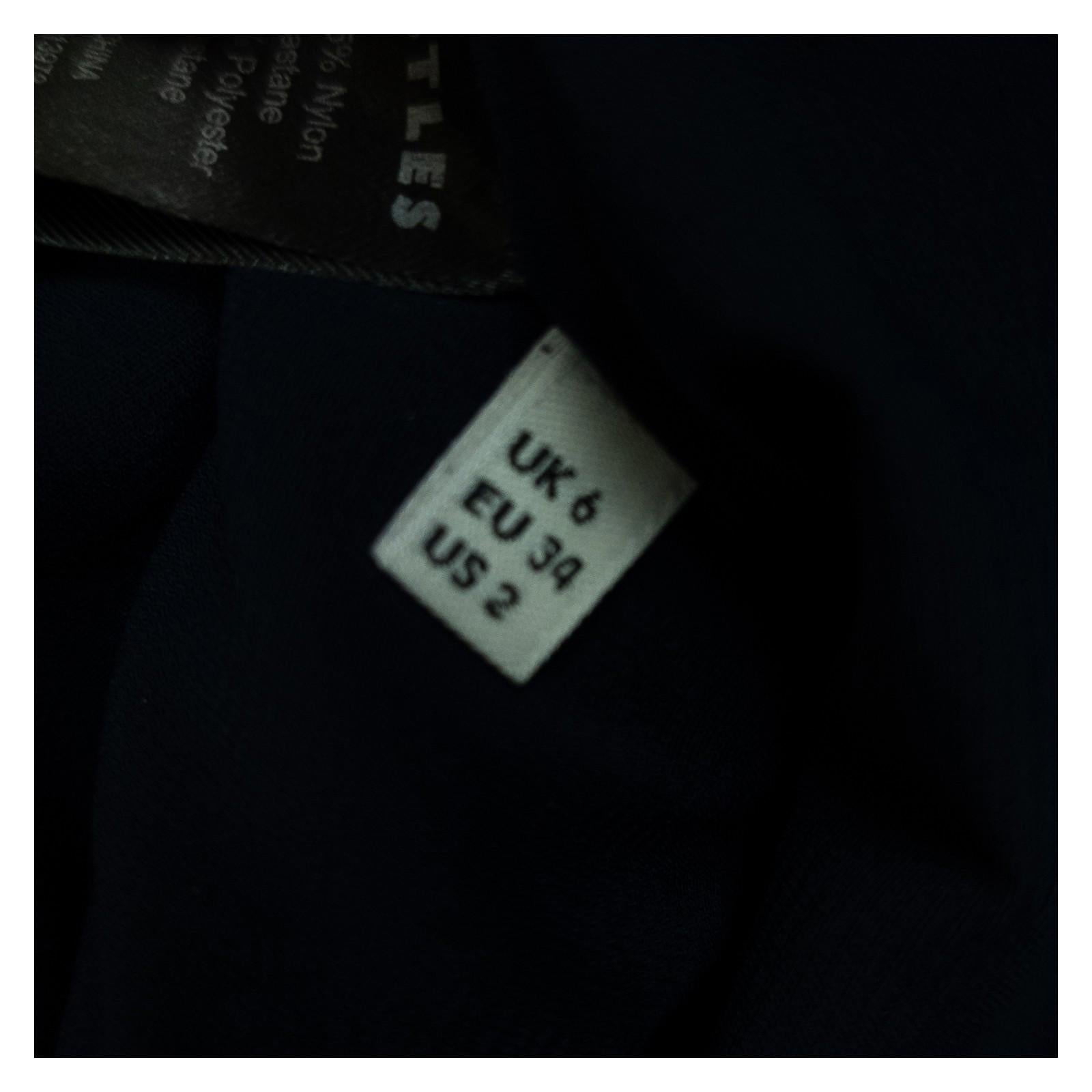 Whistles Sequin Jacket UK 6 XS Navy Blue Black Embellished Evening Blazer by Whistles – | RewearableUK