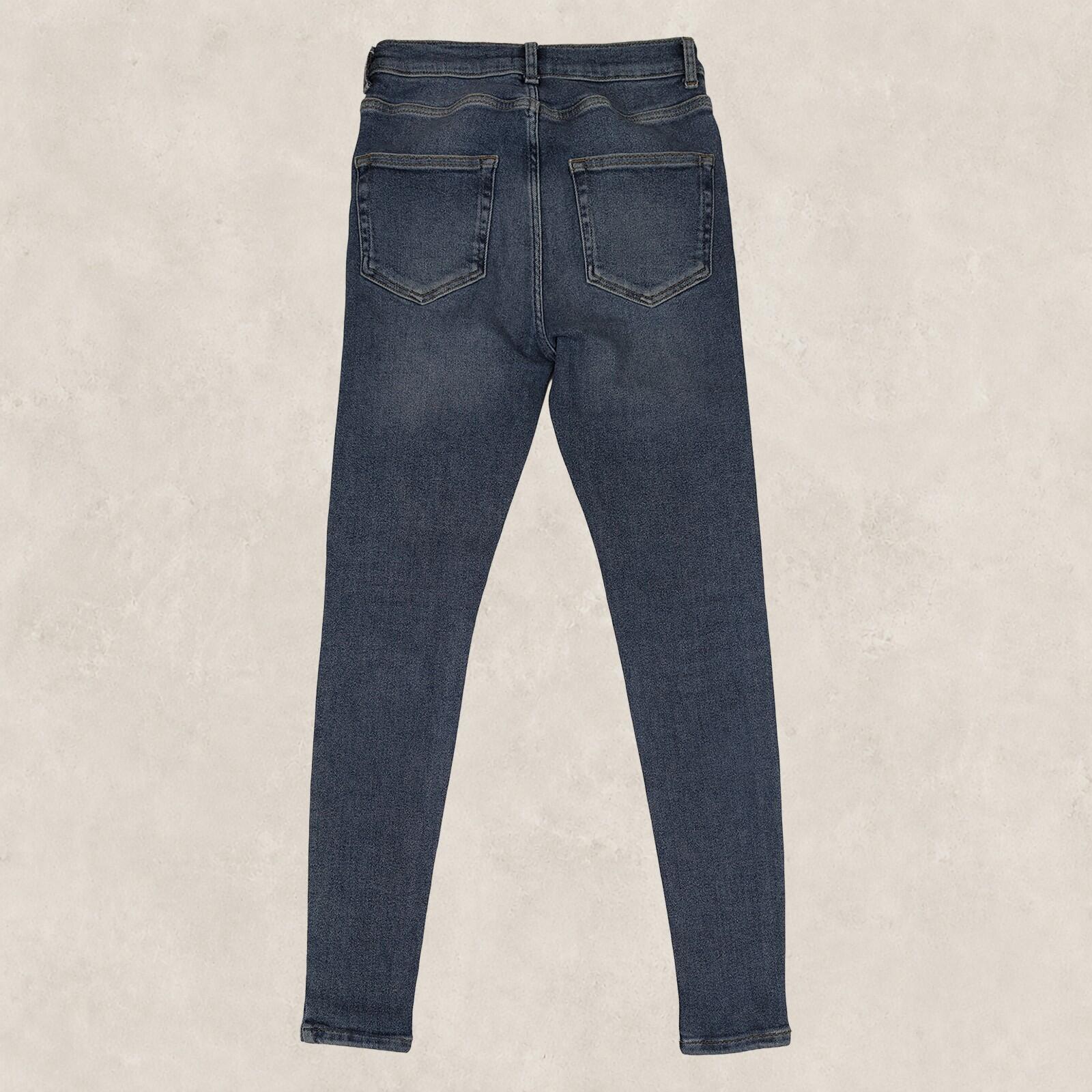 whistles womens blue denim jeans slim fit straight leg size 27 by Whistles – JEANS | RewearableUK