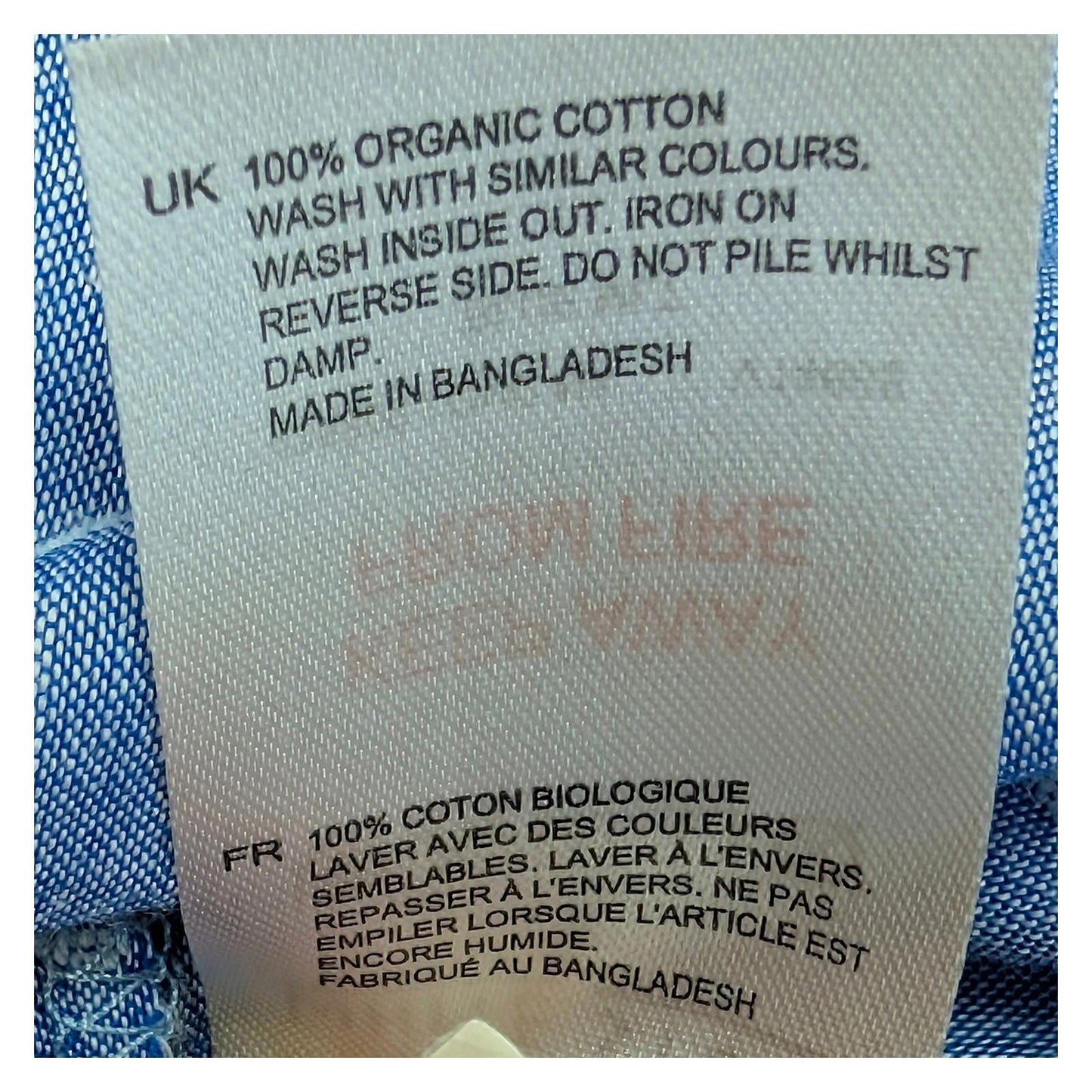 White Stuff Blue Polka Dot Shirt Size UK 12 Organic Cotton Short Sleeve Pocket T by White – | RewearableUK