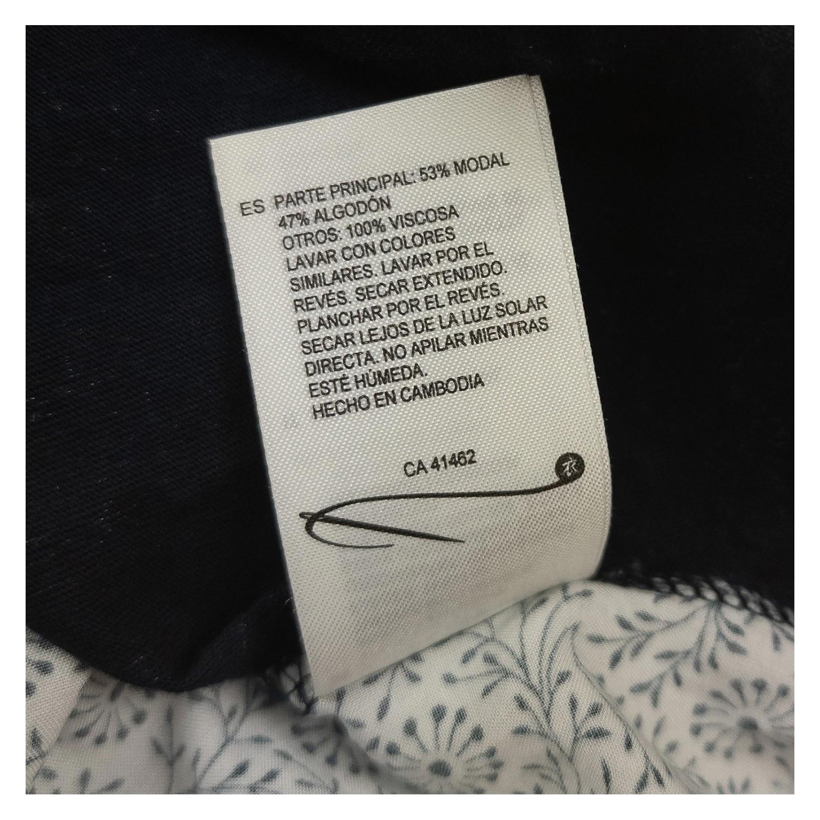 White Stuff Tunic Top UK 16 Navy Blue Floral Print Cotton Modal 3/4 Sleeve by White Stuff – | RewearableUK