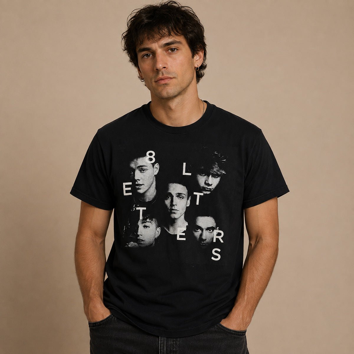 Why Don't We 8 Letters 2018 Tour T-Shirt S Black Double-Sided – Music T-Shirt product photo 1 | RewearableUK