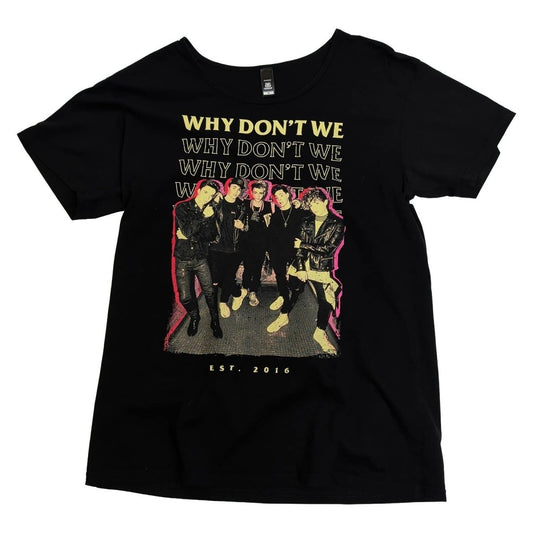 Why Don't We Est 2016 Band T-Shirt M Black AS Colour Pop Boy Band Graphic Tee – product photo 1 | RewearableUK