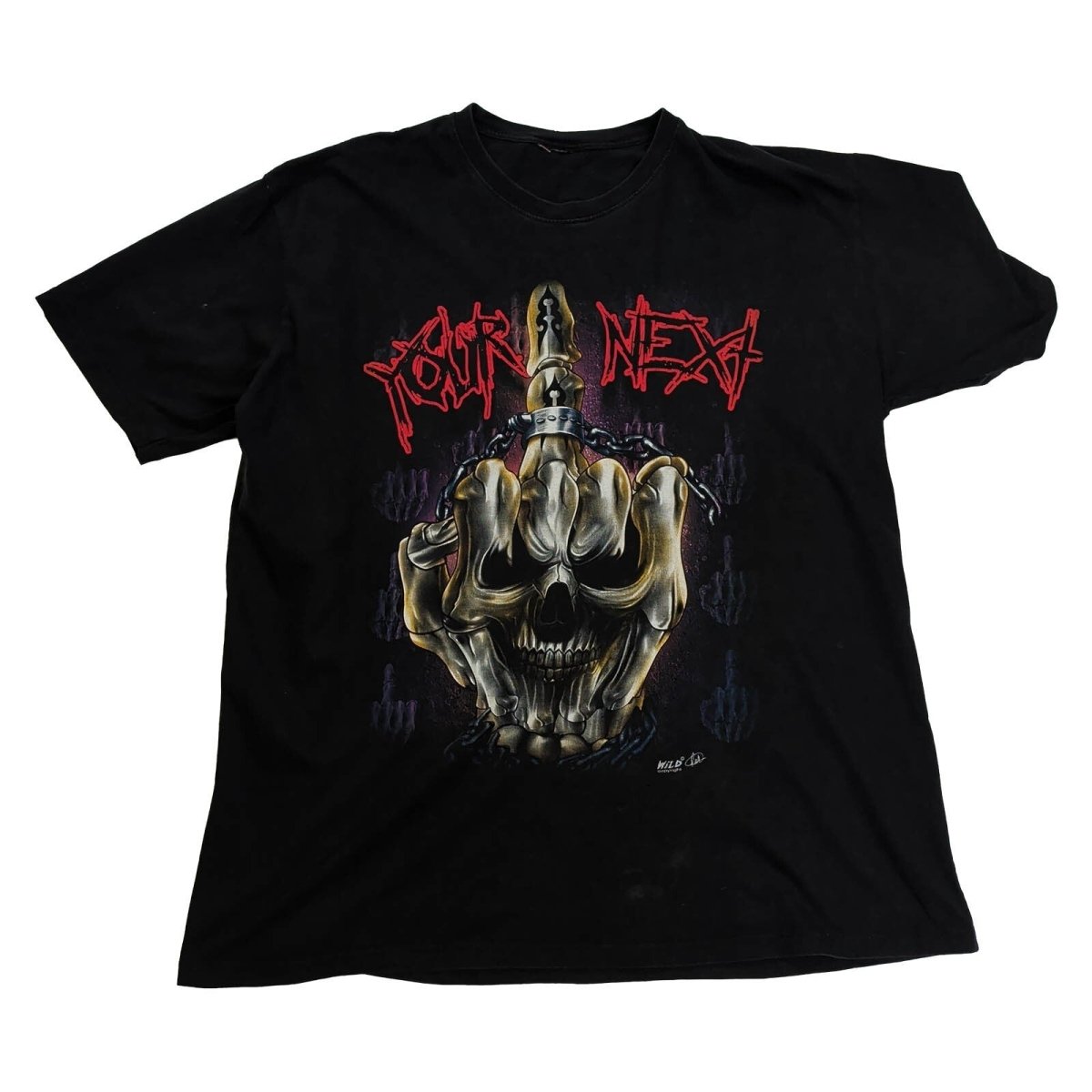 Wild Your Next Skull T-Shirt Mens 3XL Black Double Sided Gothic Biker Graphic – product photo 1 | RewearableUK